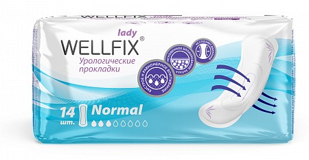 WELLFIX LADY ПРОКЛАДКИ УРОЛОГИЧЕСКИЕ NORMAL     №14