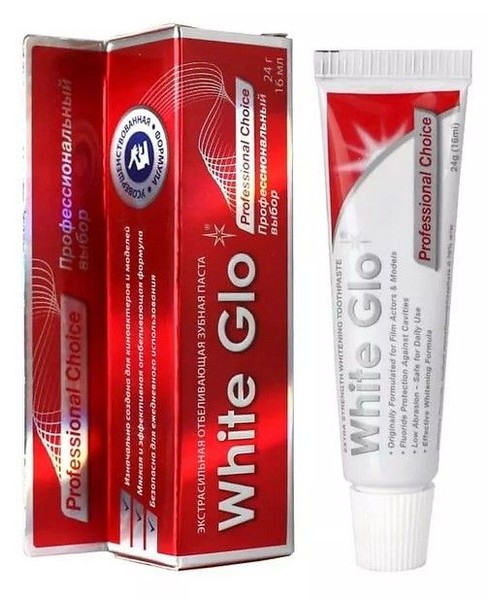 WHITE GLO ЗУБН ПАСТА ПРОФЕССИОН ВЫБОР ОТБЕЛИВАЮЩАЯ ЗУБНАЯ ПАСТА ОТБЕЛИВАЮЩАЯ 24 Г №1
