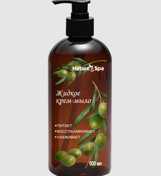 NATURE&SPA МЫЛО ЖИДКОЕ ОЛИВА МЫЛО ЖИДКОЕ  500 МЛ №1