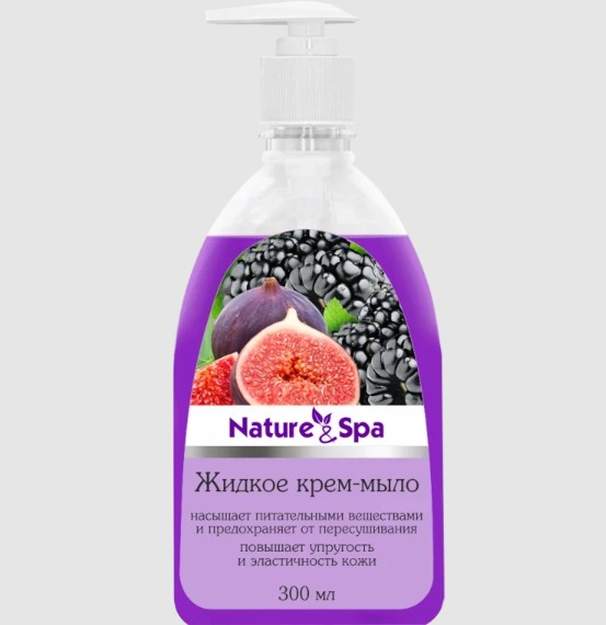 NATURE&SPA МЫЛО ЖИДКОЕ ИНЖИР/ЕЖЕВИКА МЫЛО ЖИДКОЕ  300 МЛ №1