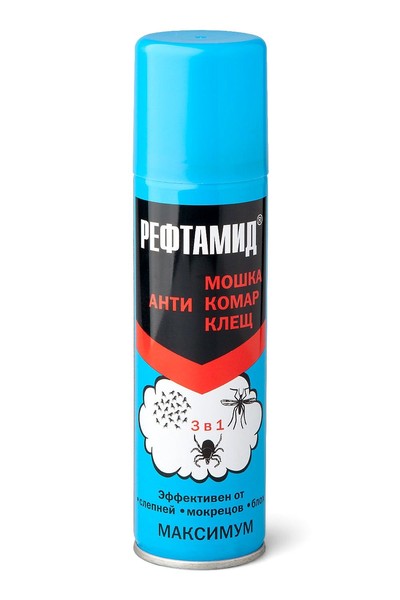 РЕФТАМИД АЭРОЗОЛЬ МАКСИМУМ АЭРОЗОЛЬ [РЕПЕЛЛЕНТНЫЙ] 100 МЛ №1