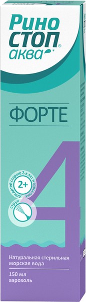 РИНОСТОП АКВА ФОРТЕ СТРУЯ АЭРОЗОЛЬ НАЗАЛЬНЫЙ 150 МЛ №1