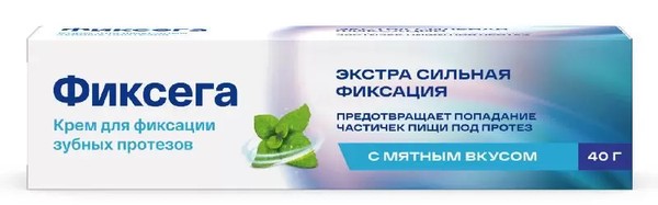 ФИКСЕГА КРЕМ Д/ПРОТЕЗОВ МЯТНЫЙ КРЕМ ДЛЯ ФИКСАЦИИ ЗУБНЫХ ПРОТЕЗОВ 40 Г №1