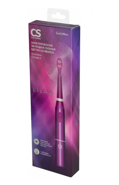 CS MEDICA ЗУБН ЩЕТКА SONICMAX CS-999-F ЭЛЕКТРИЧЕСКАЯ ФИОЛЕТОВАЯ ЗУБНАЯ ЩЕТКА ЭЛЕКТРИЧЕСКАЯ №1