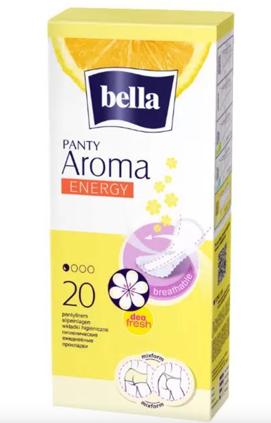 BELLA PANTY ПРОКЛАДКИ ЕЖЕДНЕВНЫЕ AROMA ENERGY ПРОКЛАДКИ ЖЕНСКИЕ ГИГИЕНИЧЕСКИЕ ЕЖЕДНЕВНЫЕ №20