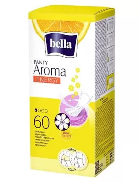 BELLA PANTY ПРОКЛАДКИ ЕЖЕДНЕВНЫЕ AROMA ENERGY ПРОКЛАДКИ ЖЕНСКИЕ ГИГИЕНИЧЕСКИЕ ЕЖЕДНЕВНЫЕ №60