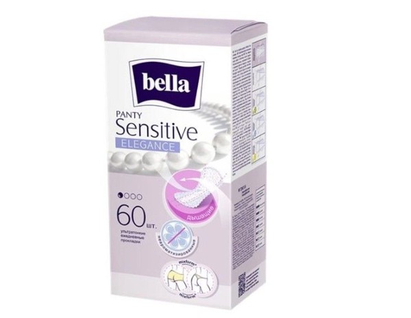 BELLA PANTY ПРОКЛАДКИ ЕЖЕДНЕВНЫЕ SENSITIVE ELEGANCE ПРОКЛАДКИ ЖЕНСКИЕ ГИГИЕНИЧЕСКИЕ ЕЖЕДНЕВНЫЕ №60