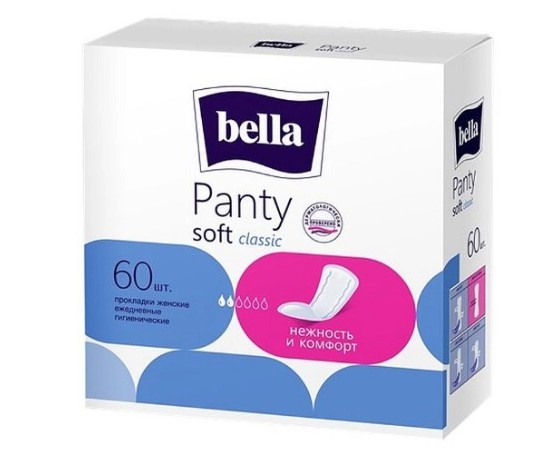 BELLA PANTY ПРОКЛАДКИ ЕЖЕДНЕВНЫЕ SOFT CLASSIC ПРОКЛАДКИ ЖЕНСКИЕ ГИГИЕНИЧЕСКИЕ ЕЖЕДНЕВНЫЕ №60
