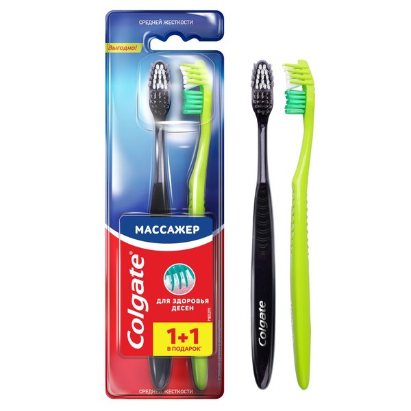 COLGATE ЗУБН ЩЕТКА МАССАЖЕР СРЕДНЯЯ ЗУБНАЯ ЩЕТКА №2