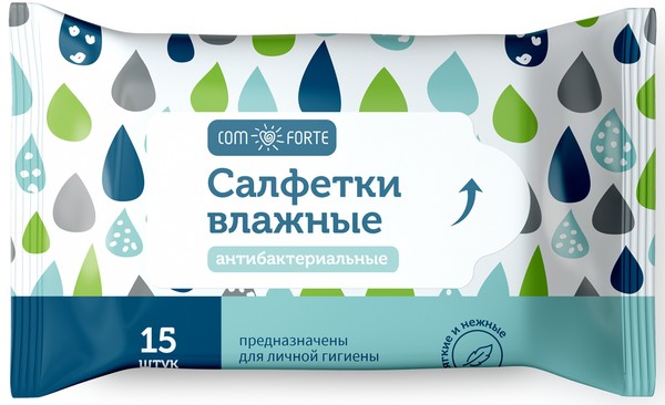 COMFORTE САЛФЕТКИ ВЛАЖНЫЕ АНТИБАКТЕРИАЛЬНЫЕ САЛФЕТКИ ВЛАЖНЫЕ АНТИБАКТЕРИАЛЬНЫЕ    №15