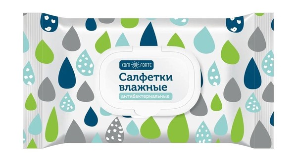 COMFORTE САЛФЕТКИ ВЛАЖНЫЕ АНТИБАКТЕРИАЛЬНЫЕ САЛФЕТКИ ВЛАЖНЫЕ АНТИБАКТЕРИАЛЬНЫЕ    №60