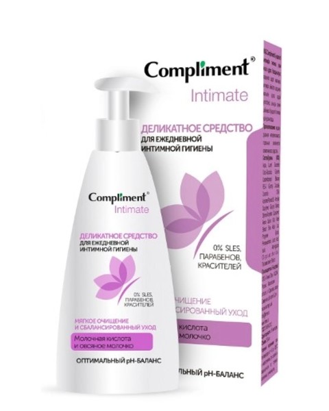 COMPLIMENT INTIMATE СРЕДСТВО Д/ЕЖЕДНЕВ ИНТИМНОЙ ГИГИЕНЫ ДЕЛИКАТНОЕ КОСМЕТИЧЕСКИЕ СРЕДСТВА ПРОЧИЕ 250 МЛ №1