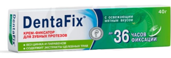 DENTAFIX КРЕМ-ФИКСАТОР Д/ЗУБНЫХ ПРОТЕЗОВ С МЯТНЫМ ВКУСОМ КРЕМ ДЛЯ ФИКСАЦИИ ЗУБНЫХ ПРОТЕЗОВ 40 Г №1