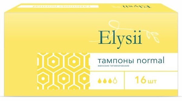 ELYSII ТАМПОНЫ ГИГИЕНИЧЕСКИЕ ЖЕНСКИЕ ВПИТЫВАЮЩИЕ NORMAL ТАМПОНЫ    №16