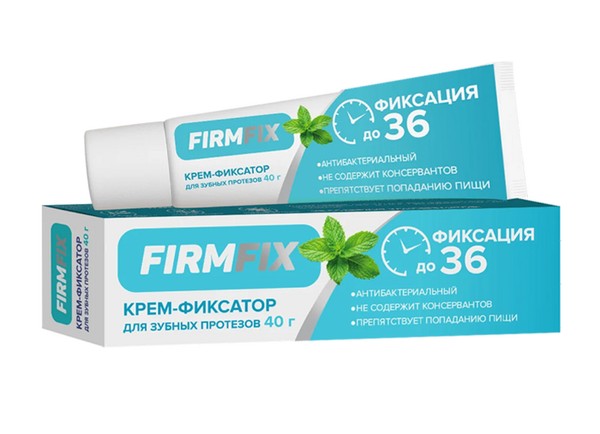FIRMFIX КРЕМ-ФИКСАТОР Д/ЗУБНЫХ ПРОТЕЗОВ МЯТНЫЙ КРЕМ ДЛЯ ФИКСАЦИИ ЗУБНЫХ ПРОТЕЗОВ  40 Г №1