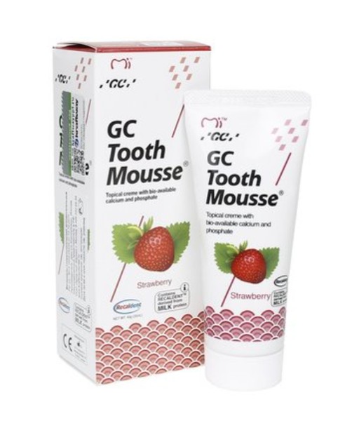 GC TOOTH MOUSSE ГЕЛЬ Д/ЗУБОВ РЕМИНЕРАЛИЗИРУЮЩИЙ КЛУБНИКА ЗУБНОЙ ГЕЛЬ 35 МЛ №1