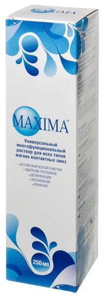 MAXIMA РАСТВОР Д/ЛИНЗ РАСТВОР ДЛЯ ЛИНЗ 250 МЛ №1