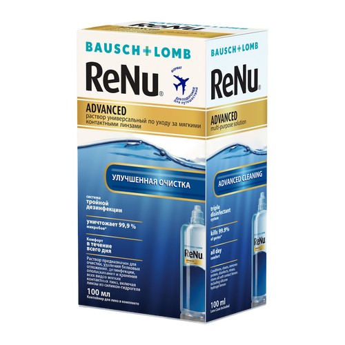 RENU ADVANCED РАСТВОР Д/ЛИНЗ РАСТВОР ДЛЯ ЛИНЗ 100 МЛ №1