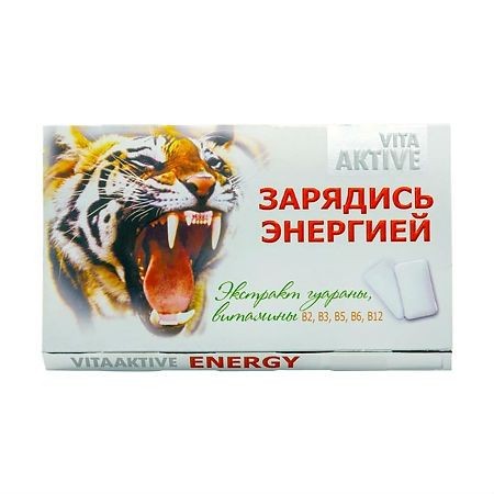 VITA AKTIVE/ВИТА АКТИВ БЕЗ САХАРА ЖЕВАТЕЛЬНАЯ РЕЗИНКА  16 Г №1