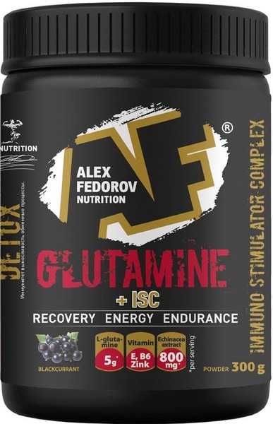 ALEX FEDOROV NUTRITION ГЛУТАМИН ЧЕРНАЯ СМОРОДИНА ПОРОШОК ДЛЯ ПРИГОТОВЛЕНИЯ РАСТВОРА ДЛЯ ПРИЕМА ВНУТРЬ  300 Г №1