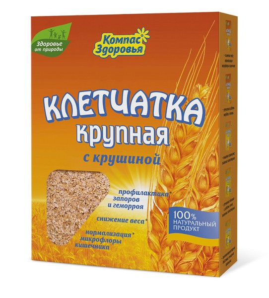 КЛЕТЧАТКА ПШЕНИЧНАЯ КРУПНАЯ С КРУШИНОЙ ПОРОШОК 150 Г   №1