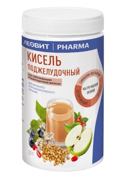 ЛЕОВИТ PHARMA КИСЕЛЬ ПОДЖЕЛУДОЧНЫЙ ПОРОШОК ДЛЯ ПРИГОТОВЛЕНИЯ НАПИТКА 400 Г №1