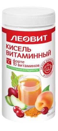 ЛЕОВИТ КИСЕЛЬ ВИТАМИННЫЙ ФОРТЕ ПОРОШОК ДЛЯ ПРИГОТОВЛЕНИЯ НАПИТКА 400 Г №1