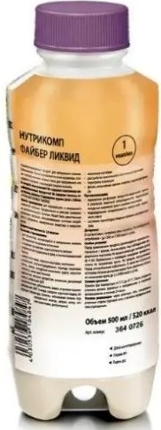 НУТРИКОМП ФАЙБЕР ЛИКВИД ВКУС НЕЙТРАЛЬНЫЙ СМЕСЬ 500 МЛ №1