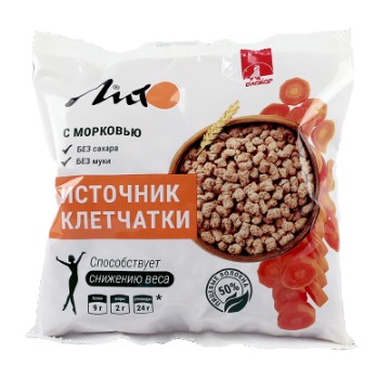 ЛИТО ОТРУБИ ПШЕНИЧ ХРУСТЯЩИЕ С КАЛЬЦИЕМ И МОРКОВЬЮ ГРАНУЛЫ  100 Г №1