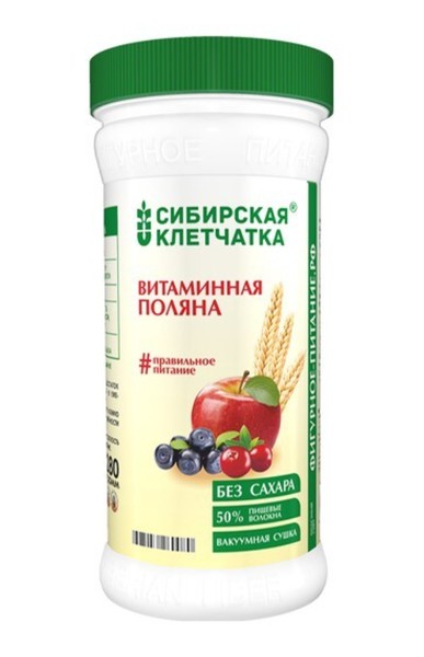 СИБИРСКАЯ КЛЕТЧАТКА ВИТАМИННАЯ ПОЛЯНА ГРАНУЛЫ  280 Г №1