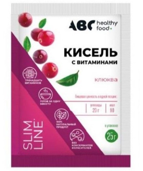 ABC HEALTHY FOOD КИСЕЛЬ ДЕТСК ВИТОШКА ВИТАМИНЫ/КАЛЬЦИЙ ПОРОШОК ДЛЯ ПРИГОТОВЛЕНИЯ РАСТВОРА ДЛЯ ПРИЕМА ВНУТРЬ [КЛЮКВЕННЫЙ]  25 Г №1