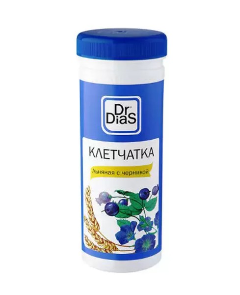 DR.DIAS КЛЕТЧАТКА ЛЬНЯНАЯ С ЧЕРНИКОЙ ПОРОШОК 170 Г №1
