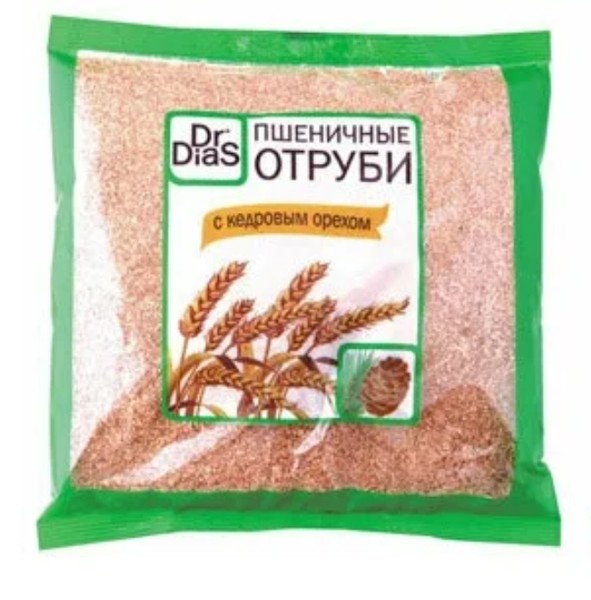 DR.DIAS ОТРУБИ ПШЕНИЧНЫЕ С КЕДРОВЫМ ОРЕХОМ ПОРОШОК 200 Г №1