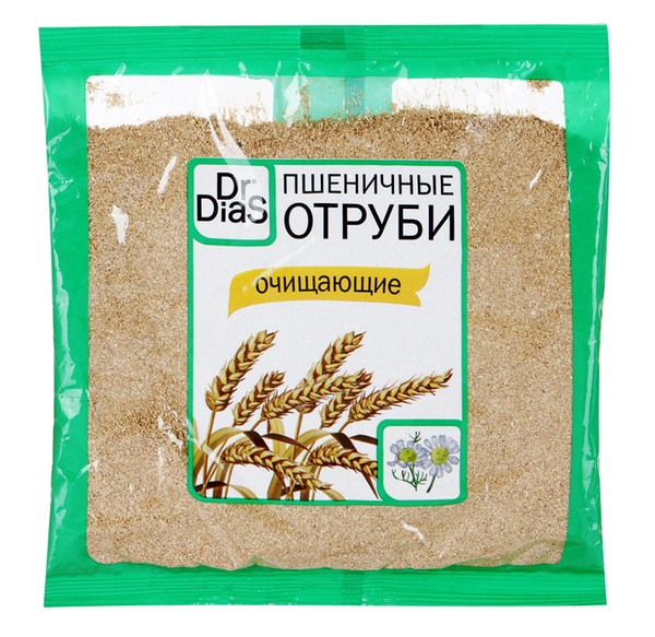 DR.DIAS ОТРУБИ ПШЕНИЧНЫЕ ОЧИЩАЮЩИЕ ПОРОШОК 200 Г №1