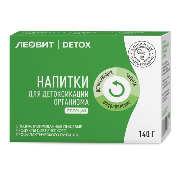 ЛЕОВИТ DETOX КИСЕЛЬ ЯГОДНЫЙ НАБОР (С КЛУБНИКОЙ N3 + С ЧЕРНИКОЙ N2 + КЛЮКВОЙ N2) ПОРОШОК ДЛЯ ПРИГОТОВЛЕНИЯ НАПИТКА 140 Г №1