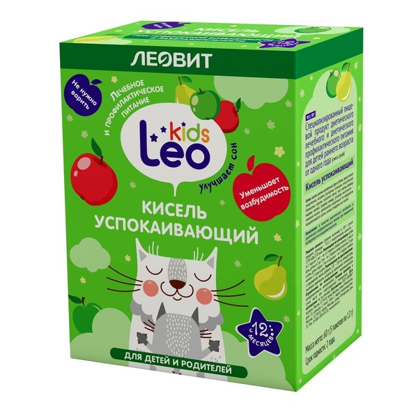 ЛЕОВИТ LEO KIDS КИСЕЛЬ ДЛЯ ДЕТЕЙ УСПОКАИВАЮЩИЙ ПОРОШОК ДЛЯ ПРИГОТОВЛЕНИЯ НАПИТКА 12 Г №5