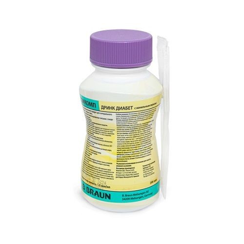 НУТРИКОМП ДРИНК ДИАБЕТ ВКУС ВАНИЛЬНЫЙ СМЕСЬ 200 МЛ №1