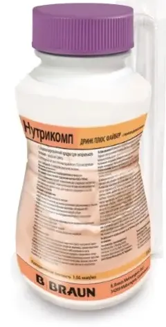 НУТРИКОМП ДРИНК ПЛЮС ФАЙБЕР ВКУС ПЕРСИК-АБРИКОС СМЕСЬ 200 МЛ №1