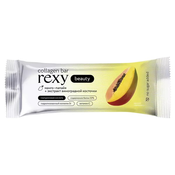 REXY SLIM COLLAGEN BAR МАНГО-ПАПАЙЯ БАТОНЧИК 40 Г №1