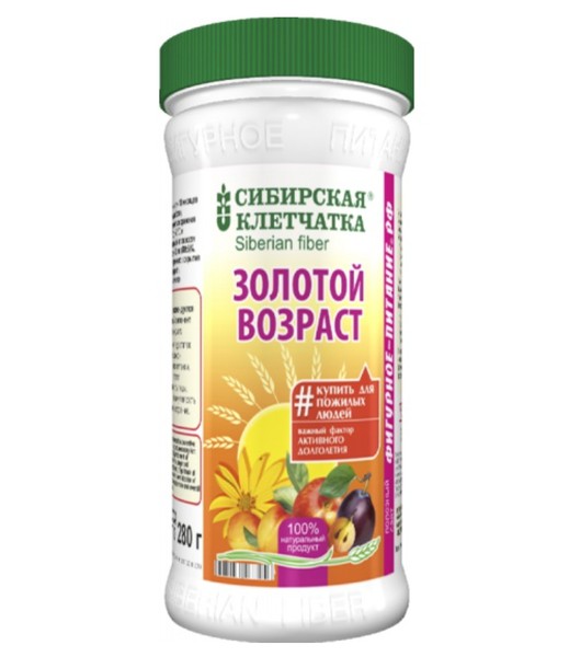 СИБИРСКАЯ КЛЕТЧАТКА ЗОЛОТОЙ ВОЗРАСТ ГРАНУЛЫ  280 Г №1