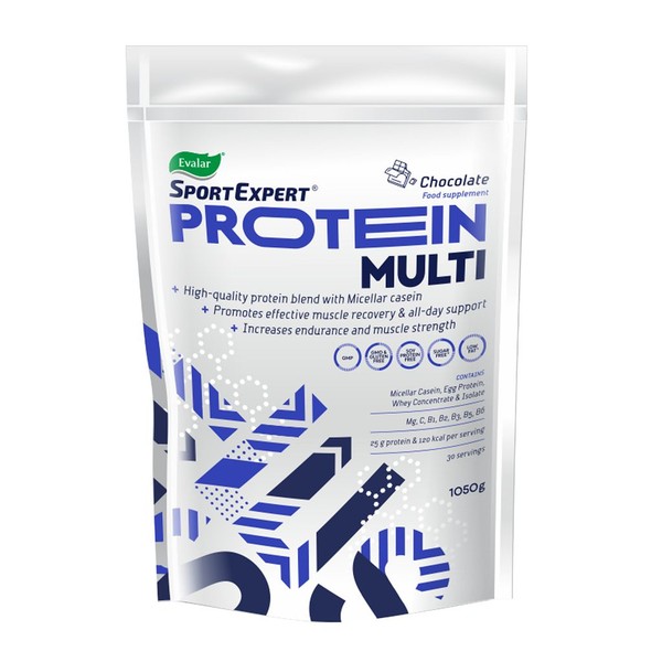 ЭВАЛАР SPORTEXPERT PROTEIN MULTI (МУЛЬТИ ПРОТЕИН) ШОКОЛАД ПОРОШОК  1050 Г №1