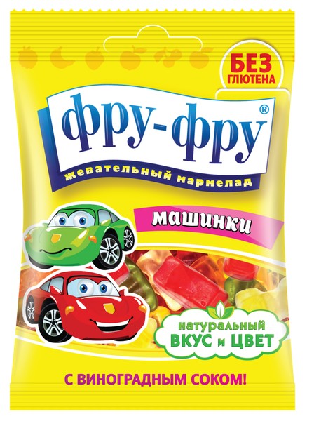 МАРМЕЛАД ФРУ-ФРУ ЖЕВАТЕЛЬНЫЙ МАШИНКИ КОНФЕТЫ ЖЕВАТЕЛЬНЫЕ  30 Г №1
