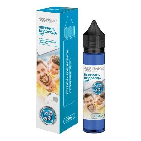 FIRSTAID/ФЕРСТЭЙД PREMIUM ПЕРЕКИСЬ ВОДОРОДА АКТИВ С ИОНАМИ СЕРЕБРА 3% СПРЕЙ [ДЕЗИНФИЦИРУЮЩИЙ]  30 МЛ №1