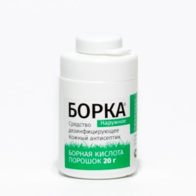БОРКА СРЕДСТВО ДЕЗИНФИЦИРУЮЩЕЕ ПОРОШОК ДЛЯ НАРУЖНОГО ПРИМЕНЕНИЯ  10 Г №1
