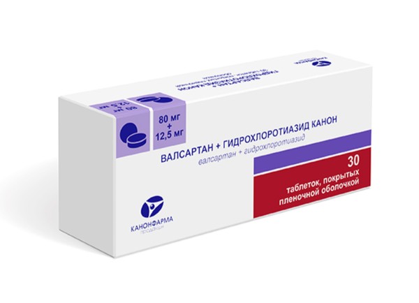 ВАЛСАРТАН+ГИДРОХЛОРОТИАЗИД КАНОН