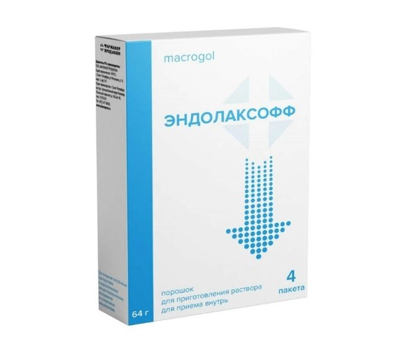 ЭНДОЛАКСОФФ ПОРОШОК ДЛЯ ПРИГОТОВЛЕНИЯ РАСТВОРА ДЛЯ ПРИЕМА ВНУТРЬ 64 Г 73,69 Г №4
