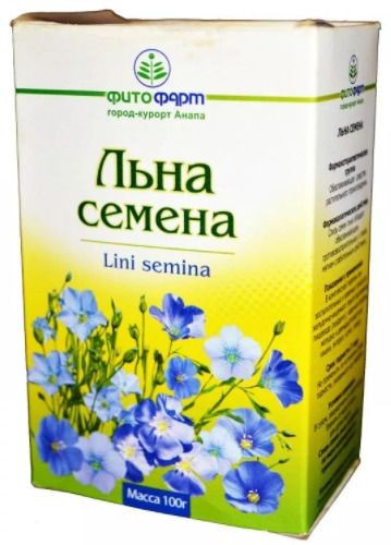 ЦЕЛЕБНАЯ ПОЛЯНА ЛЬНА СЕМЕНА СЫРЬЕ РАСТИТЕЛЬНОЕ ФИТОЧАЙ  100 Г №1
