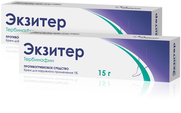 ЭКЗИТЕР 1+1 КРЕМ ДЛЯ НАРУЖНОГО ПРИМЕНЕНИЯ 1% 15 Г №1