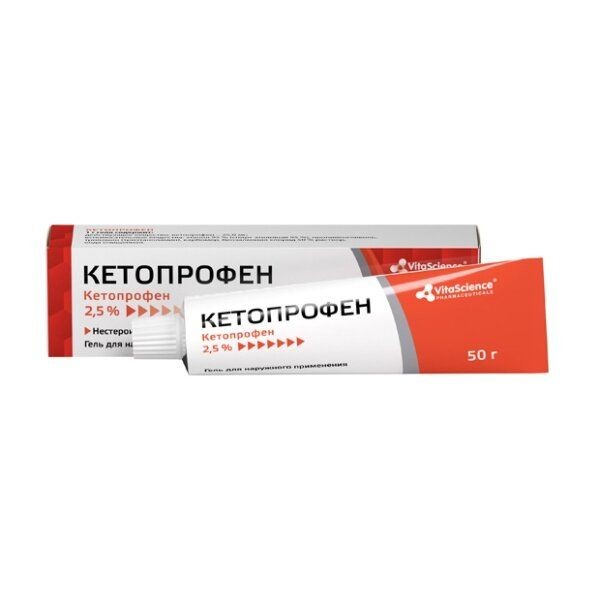 VITALIFE/VITASCIENCE КЕТОПРОФЕН ГЕЛЬ ДЛЯ НАРУЖНОГО ПРИМЕНЕНИЯ 5% 30 Г №1