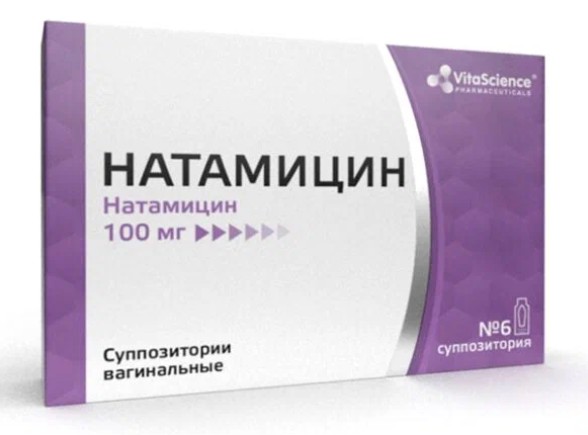VITALIFE/VITASCIENCE НАТАМИЦИН СУППОЗИТОРИИ ВАГИНАЛЬНЫЕ 100 МГ   №6